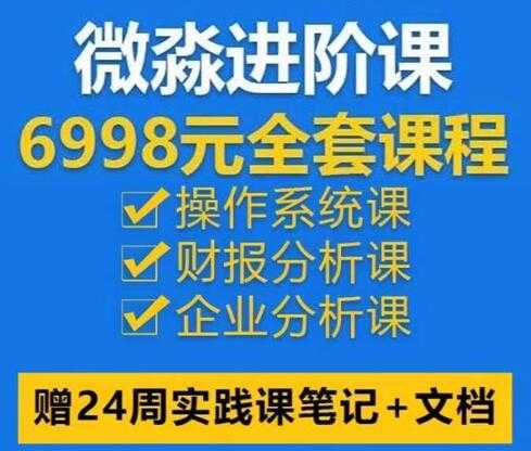 微淼理财进阶全套视频讲座，助你实现财务自由-冒泡网