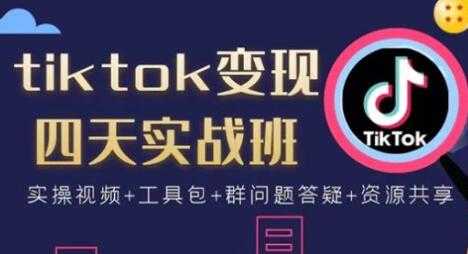 tiktok变现四天实战班视频：连怼技术+矩阵玩法赚,单账号月入2000美金-冒泡网