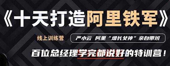 严小云销售特训营《十天快速打造阿里铁军》百位总经理学完都说好-冒泡网