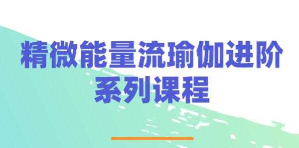 精微能量《流瑜伽》视频教程，练习进阶培训课程-冒泡网