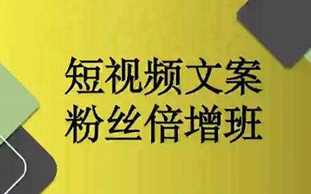 阳洋《短视频文案粉丝倍增班》培训课程视频-冒泡网