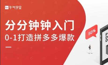 牛气学堂《拼多多实战运营指南》培训课程-冒泡网