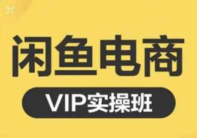 鱼客·闲鱼电商零基础入门到进阶VIP实战课程，帮助你掌握闲鱼电商所需的各项技能-冒泡网