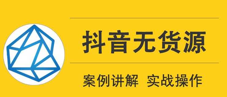 顽石电商抖音无货源实战教程，低投入高回报短视频变现-冒泡网