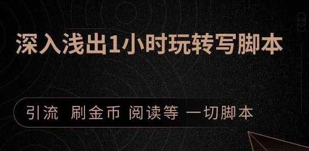 引流脚本实战课：1小时深入浅出视频实操讲解，教你0基础学会写引流脚本-冒泡网