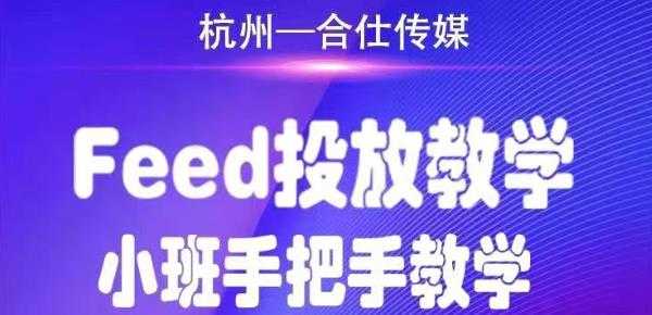 合仕传媒Feed投放教学，手把手教学，开车烧钱必须自己会-冒泡网