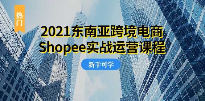 2021东南亚跨境电商Shopee实战运营课程，0基础、0经验、0投资的副业项目-冒泡网