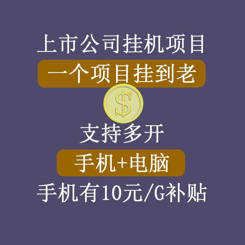 正规挂机项目，支持手机电脑一起挂，支持虚拟机多开，可以挂到老-冒泡网