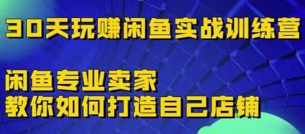 图片[1]-《30天玩赚闲鱼实战训练营》闲鱼专业卖家教你如何打造自己店铺-冒泡网