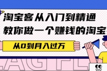 淘宝客从入门到精通，教你做一个赚钱的淘宝客，从0到月入过万-冒泡网