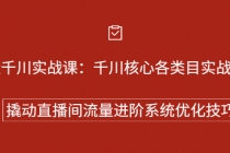 巨量千川实战课：千川核心各类目实战打法，撬动直播间流量进阶系统优化技巧-冒泡网