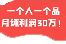 某公众号付费文章：一个人一个品月纯利润30万的蓝海电商经典案例！-冒泡网