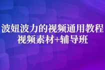 波妞波力的视频通用教程+视频素材+辅导班-冒泡网