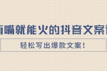 《有嘴就能火的抖音文案课》轻松写出爆款文案！-冒泡网