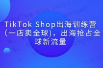 TikTok Shop出海训练营（一店卖全球)，出海抢占全球新流量-冒泡网