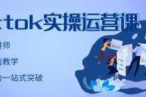 TikTok实操运营课，手把手账号实战，适合零基础Tiktok新人-冒泡网