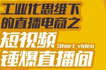 工业化思维下的直播电商之短视频锤爆直播间，听话照做执行爆单-冒泡网