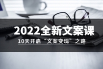 2022全新文案课：10天开启“文案变现”之路~从0基础开始学-冒泡网