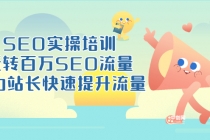 SEO实操培训：玩转百万SEO流量，助力站长快速提升流量-冒泡网