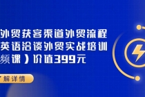 Mia外贸获客渠道外贸流程外贸英语洽谈外贸实战培训价值399元-冒泡网