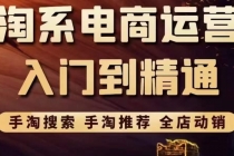 淘系电商入门到精通 手淘搜索，手淘推荐，全店动销-冒泡网