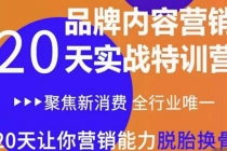 《内容营销实操特训营》20天让你营销能力脱胎换骨-冒泡网