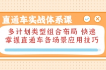 直通车实战体系课：多计划类型组合布局 快速掌握直通车各场景应用技巧-冒泡网