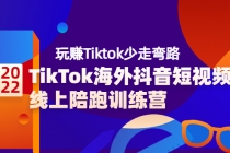 TikTok海外抖音短视频线上陪跑训练营，玩赚Tiktok少走弯路-冒泡网