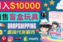 Dropshipping+ Shopify推广玩具盲盒赚钱：每单利润率30%, 月赚1万美元以上-冒泡网