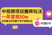 《老吴·中视频项目搬砖玩法，一年变现50w》目前看过的的最干货中视频玩法-冒泡网