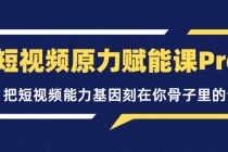 短视频原力赋能课Pro，把短视频能力基因刻在你骨子里的课-冒泡网