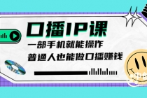 大予口播IP课：新手一部手机就能操作，普通人也能做口播赚钱-冒泡网