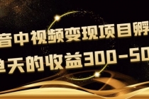 黄岛主《抖音中视频变现项目孵化》单天的收益300-500 操作简单粗暴-冒泡网