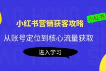 小红书营销获客攻略：从账号定位到核心流量获取，爆款笔记打造！-冒泡网