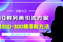 外面收费888元的QQ群另类引流方案：日200~300精准粉方法-冒泡网