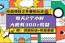 吃瓜项目之不要脸玩法，每天2小时，收益300+(附 快手美女号引流+吃瓜渠道)-冒泡网