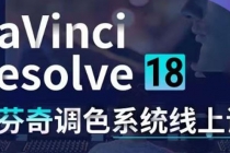 DaVinci Resolve 18达芬奇调色系统课：从软件操作 一直讲到完整案例实操-冒泡网