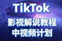 外面收费2980元的TikTok影视解说、中视频教程，比国内的中视频计划收益高-冒泡网