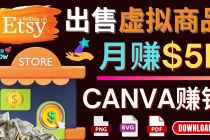 通过Etsy出售Canva模板，操作简单，收益高，月赚5000美元-冒泡网