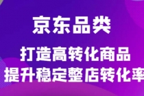 京东电商品类定制培训课程，打造高转化商品提升稳定整店转化率-冒泡网