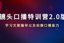 镜头口播特训营2.0版，学习文案编导以及拍摄口播能力-冒泡网