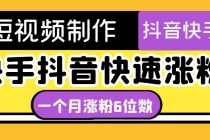 短视频油管动画-快手抖音快速涨粉：一个月粉丝突破6位数  轻松实现经济自由-冒泡网