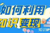 知识IP变现训练营：手把手带你如何做知识IP赚钱，助你逆袭人生！-冒泡网