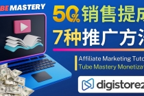 推广YouTube运营教程Tube Mastery，每单净赚200美元-冒泡网