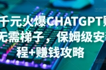 日赚千元火爆ChatGPT账号注册无需ti子，保姆级安装流程+赚钱攻略-冒泡网