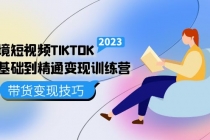 跨境·短视频TIKTOK零基础到精通变现训练营 短视频·独立站·带货变现技巧-冒泡网