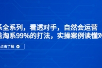 淘系全系列，看透对手，自然会运营，覆盖淘系99%·打法，实操案例读懂对手-冒泡网