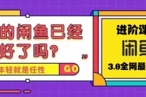 火爆全网的咸鱼玩法进阶课程，单号日入1K的咸鱼进阶课程-冒泡网