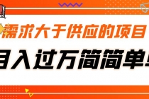 需求大于供应的项目，月入过万简简单单，免费提供一手渠道-冒泡网