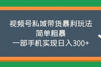 视频号私域带货暴利玩法，简单粗暴，一部手机实现日入300+-冒泡网